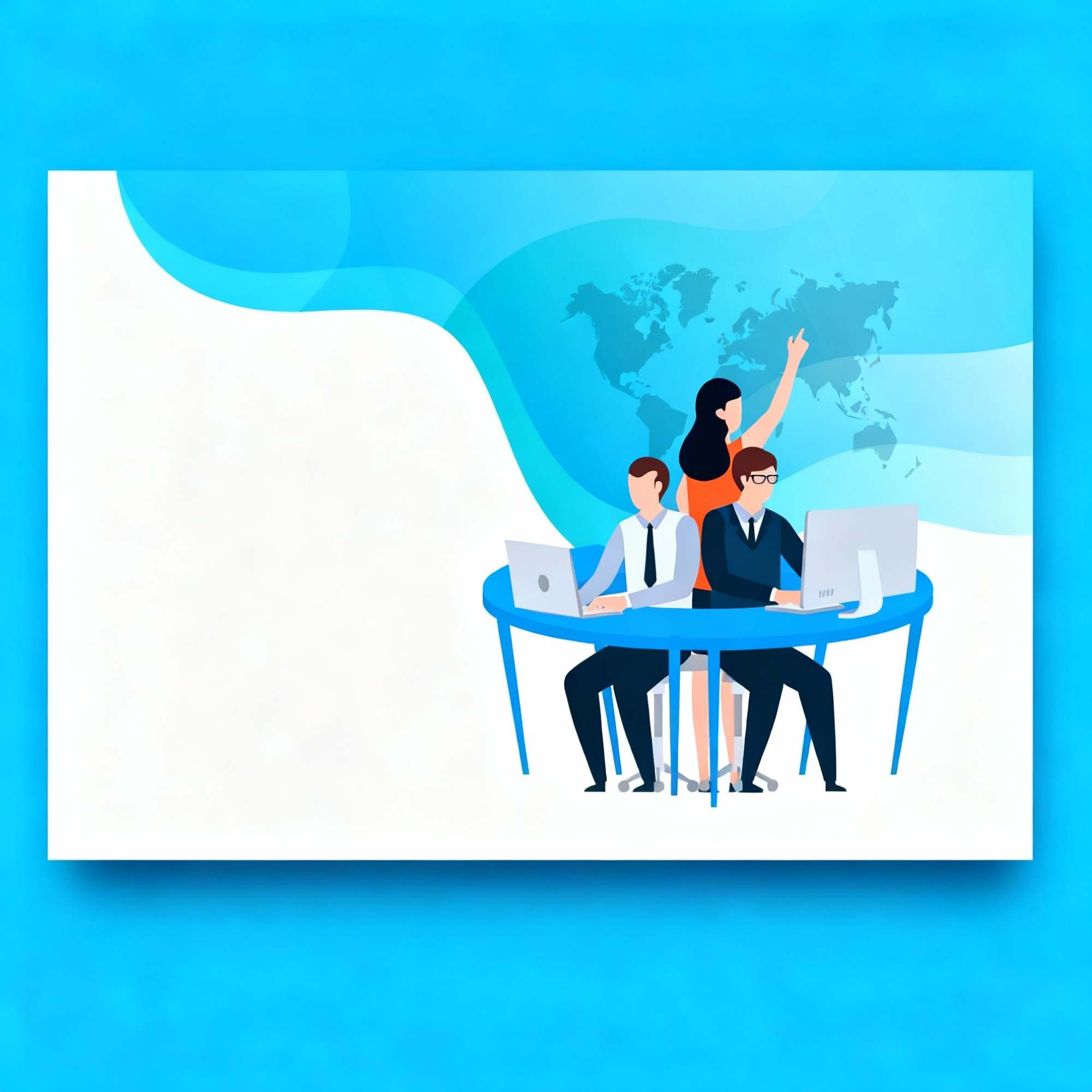 A team discussing logistics